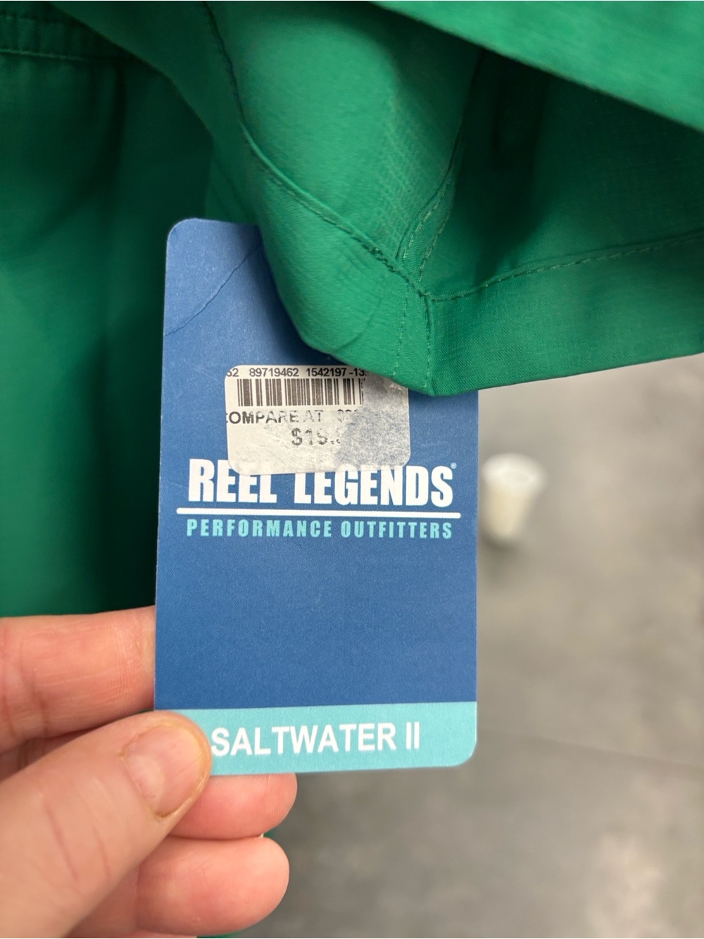 NWT Reel Legends Salt Water II Men's Green SS Fishing Button-Up Shirt Vented L - Picture 7 of 16